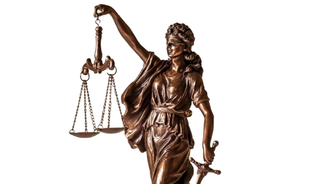 Lady Justice Statue - Bronze sculpture symbolizing justice and law